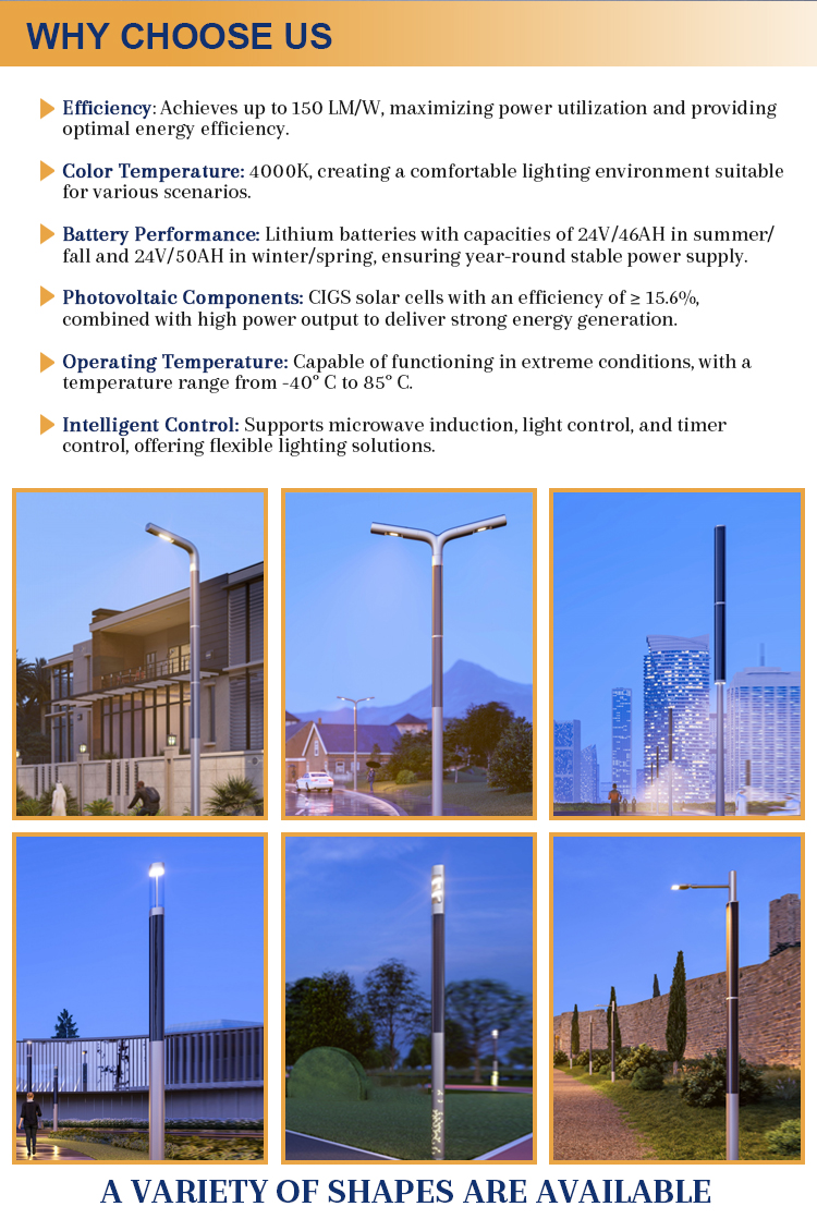 Thin-film solar street lights HTR-002