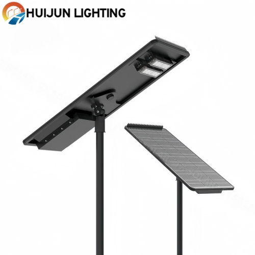 Integrated solar street light with bird repellent deviceHTY-005