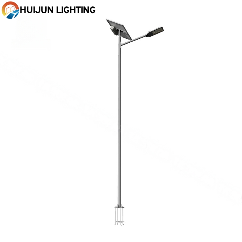 Solar Street Light External LiFePo4 Lithium Battery Under The Solar Panel HTF-002