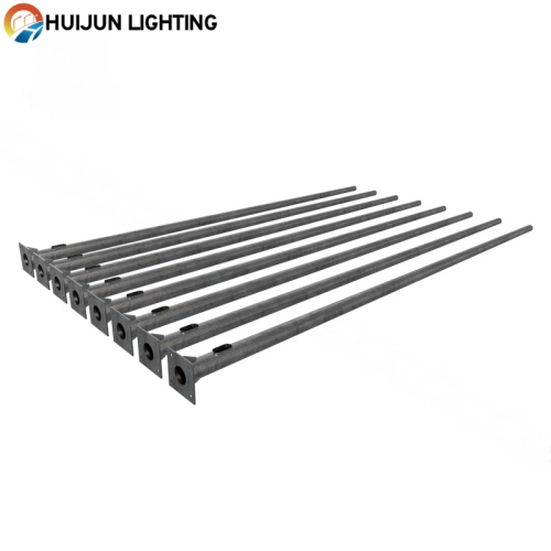 5-12 meter black steel pole