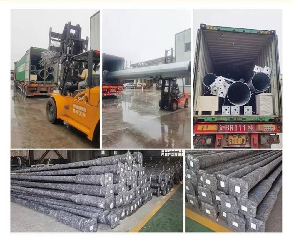 Octagonal street light pole