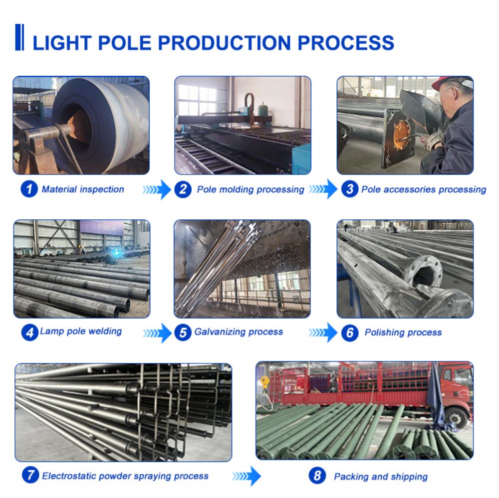 Foldable and tiltable street light pole