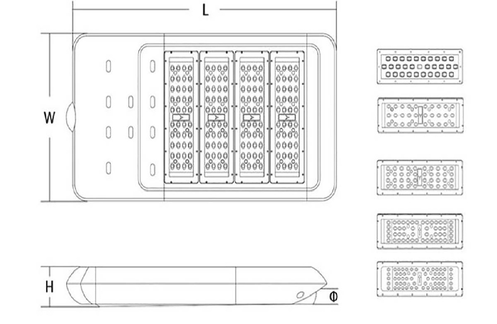 LED modular street light HJLED-006