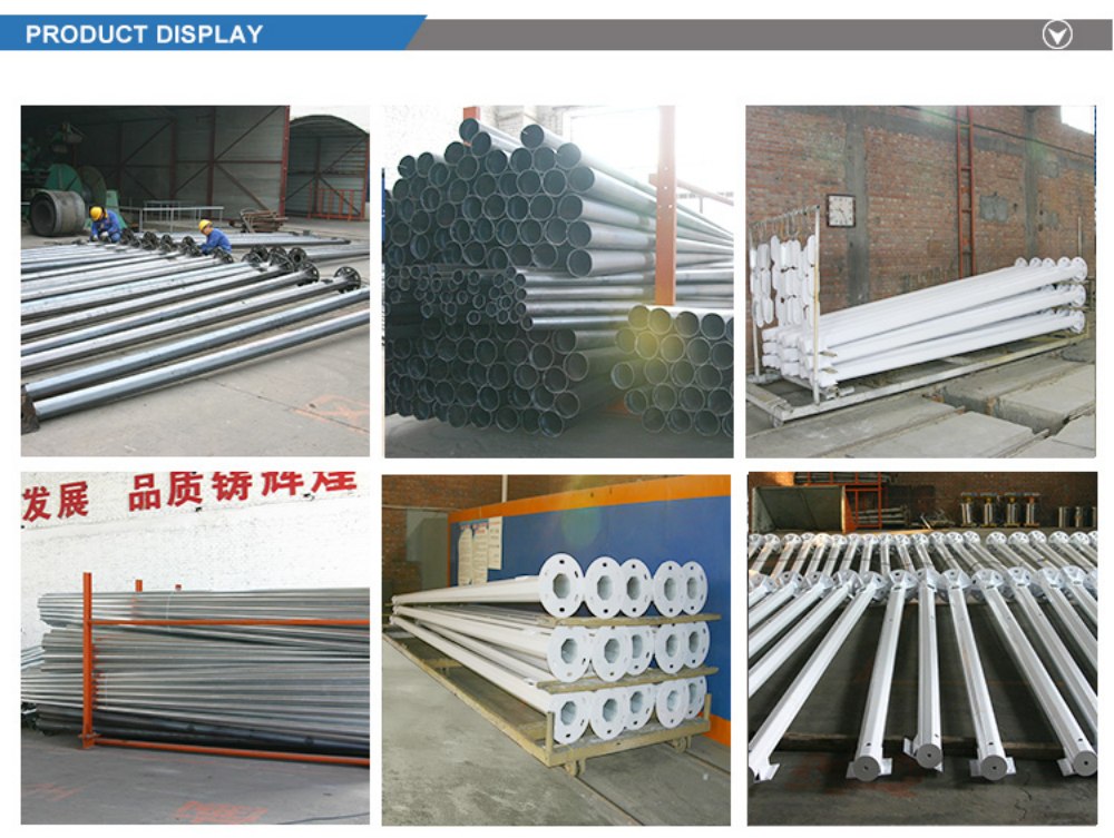 Outdoor traffic signal pole